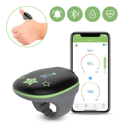 Ring-Pulsoximeter - KidsO2 - Shenzhen Viatom Technology Co., Ltd. - CPAP-Therapie / für häusliche Krankenpflege / für Kinder