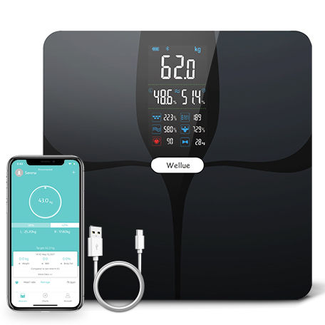Körper-Analysewaage / Bioimpedanzmessung - F6 - Shenzhen Viatom Technology Co., Ltd. - Zur Messung der Fettmasse / Multifunktion / mit Touchscreen