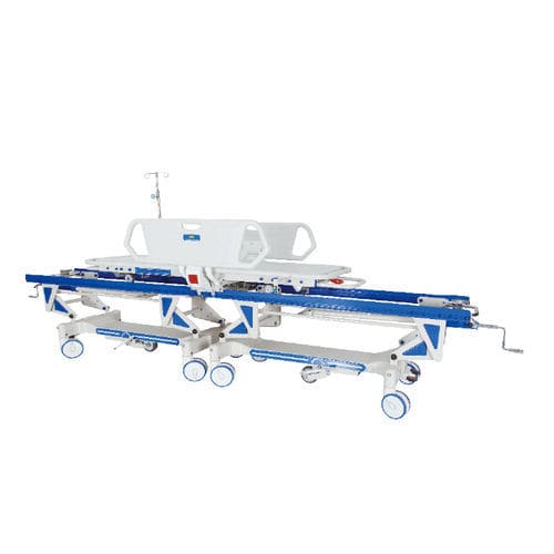 Transport-Fahrtrage - BIPT007C - BiHealthcare - manuell / höhenverstellbar / zweiteilig
