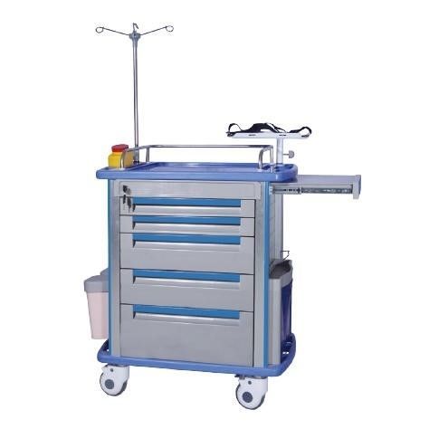 Medizinischer Wagen - Vancare - BiHealthcare - Aluminium / Abfalleimer / mit Infusionsständer