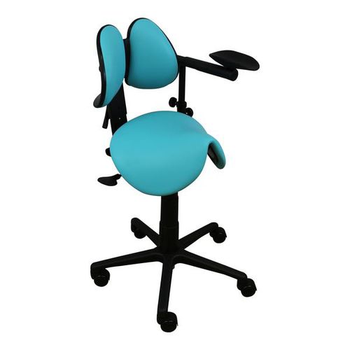 Dentalhocker - 400-Straddle - RGP Dental - höhenverstellbar / mit Armlehnen / mit Rückenlehne