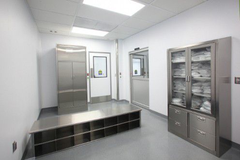 Wandverstärkung für die Pharmaindustrie - AES Pharma   - AES Clean Technology - für Reinraum