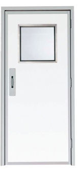 Schwingende Tür - FSS - AES Clean Technology - für Reinraum / Edelstahl