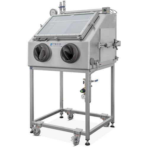 Strahlenschutzbox für Produktion - ITECO Engineering Italy - bodenstehend / mit Abschirmung / Edelstahl