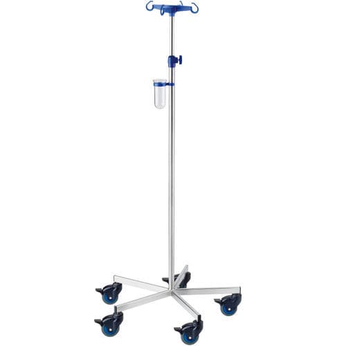 Infusionsstativ auf Rollen - GSPRI-M12121 - G. SAMARAS SA - Medical Gas Solutions - 4 Haken