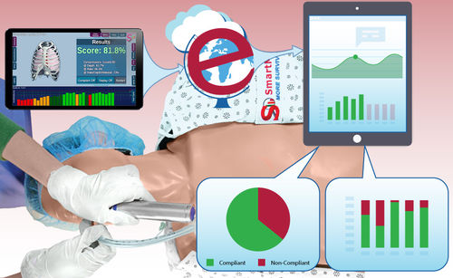 Notfall-Trainingspuppe - ALS Pro+e - SmartMan - für künstliche Beatmung / für CPR / Erwachsene