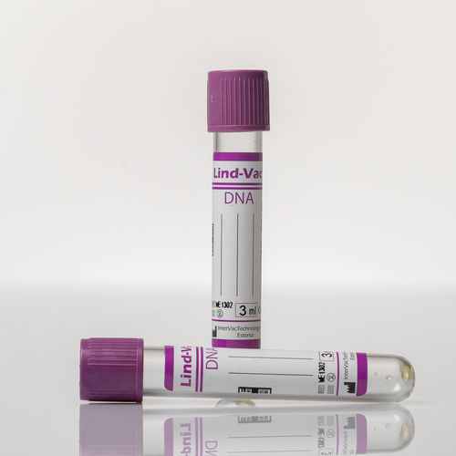 Probenahmeröhrchen für DNA-Extraktion - LIND-VAC® WE series - OÜ InterVacTechnology - zylinderförmig / Plasma / für Probennahme
