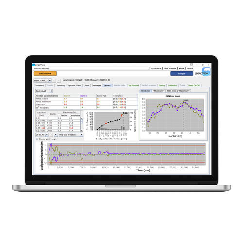 Software / Steuerung der Energiedosis - LinacView™ - Standard Imaging - für Strahlentherapie / Analyse / Reporting