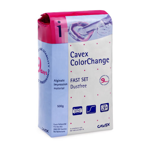 Zahnmedizinisches Material / Alginat - ColorChange - Cavex Holland BV - für Abdrucklöffel / orthodontisch