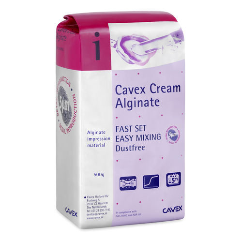 Zahnmedizinisches Material / Alginat - Cream Alginate - Cavex Holland BV - für Abdrucklöffel