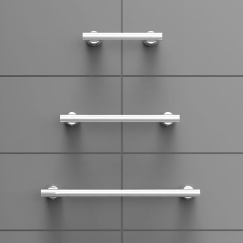 Haltebügel für Bad - Invisia Linear - HealthCraft Products - wandmontiert / Edelstahl / horizontal
