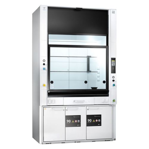 Chemieabzugshaube-Laborabzug - EXPLORIS®  - Köttermann - Tisch