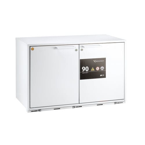 Laborschrank - EXPLORIS® - Köttermann - Unterbau / weiß / mit 2 Türen