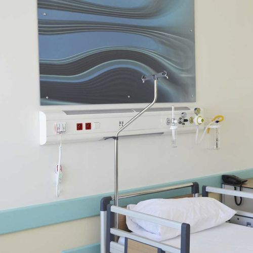 Wandmontierte Versorgungseinheit - MD 2014 - Schönn Medizintechnik - horizontal / für die Intensivstation / Patientenzimmer