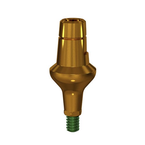 Implantat-Abutment / Titan - AT1  - TRATE AG - konisch / gerade / transgingival