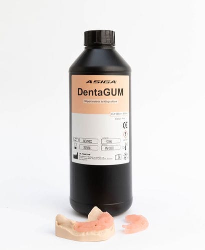Zahnmedizinisches Material / Harz - DentaGUM - ASIGA - für 3D-Druck / gingival / flüssig