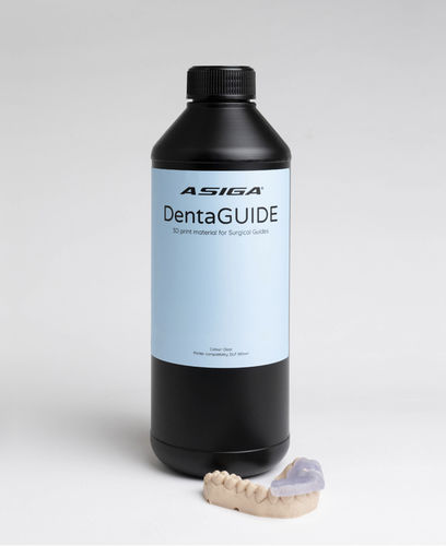 Zahnmedizinisches Material / Harz - DentaGUIDE - ASIGA - für 3D-Druck / flüssig / biokompatibel