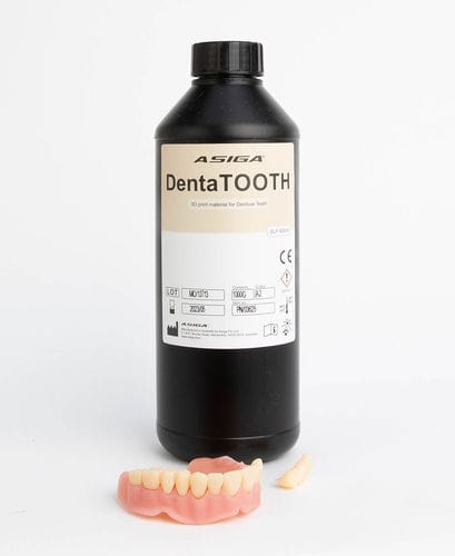 Zahnmedizinisches Material / Harz - DentaTOOTH - ASIGA - für 3D-Druck / flüssig / biokompatibel