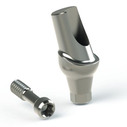Implantat-Abutment / Titan - DENTEO - BIOTECH DENTAL - inneres Sechseck / gewinkelt