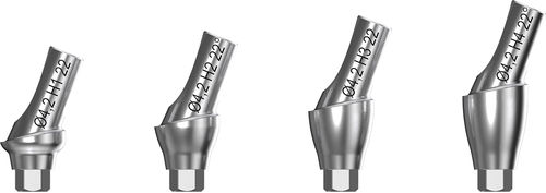 Implantat-Abutment / Titan - WEEGO.FR - BIOTECH DENTAL - mit Innenverbindung / gewinkelt