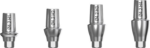 Implantat-Abutment / Titan - WEEGO.FR - BIOTECH DENTAL - mit Innenverbindung / gerade