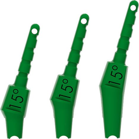 Implantat-Abutment / Kunststoff - Kontact, Kontact S&reg; - BIOTECH DENTAL - mit Außenverbindung / gewinkelt / Test
