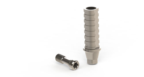 Implantat-Abutment / Titan - DENTEO - BIOTECH DENTAL - mit Außenverbindung / gerade / temporär