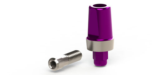 Implantat-Abutment / Titan - DENTEO - BIOTECH DENTAL - mit Außenverbindung / gerade