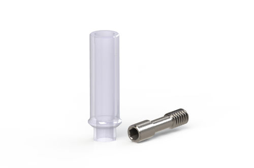 Ausbrennbares Implantat-Abutment - DENTEO - BIOTECH DENTAL - mit Außenverbindung / gerade