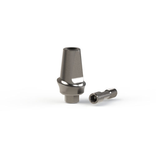 Implantat-Abutment / Titan - DENTEO - BIOTECH DENTAL - mit Außenverbindung / gerade