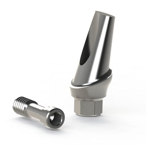 Implantat-Abutment / Titan - DENTEO - BIOTECH DENTAL - gewinkelt