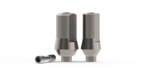 Implantat-Abutment / Titan - DENTEO - BIOTECH DENTAL - mit Außenverbindung / gerade