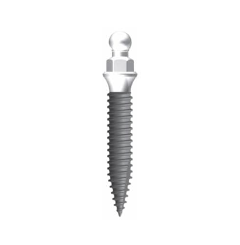 Zylindrisches Zahnimplantat - Miniplus ™ Ball Type Fixture - Cowellmedi - konisch / Titan / Kugel