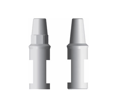 Analog für Dentalimplantat / Edelstahl - Ext. Lab  - Cowellmedi - mit Außenverbindung / äußeres Sechseck / gerade
