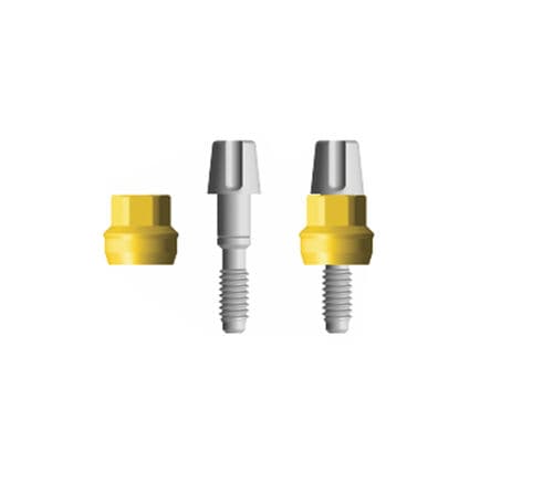 Implantat-Abutment / Titan - Ext. Shoulder   - Cowellmedi - mit Außenverbindung / gerade