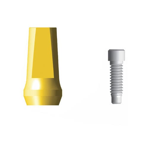 Implantat-Abutment / Titan - Ext. Cemented   - Cowellmedi - mit Außenverbindung / äußeres Sechseck / gerade