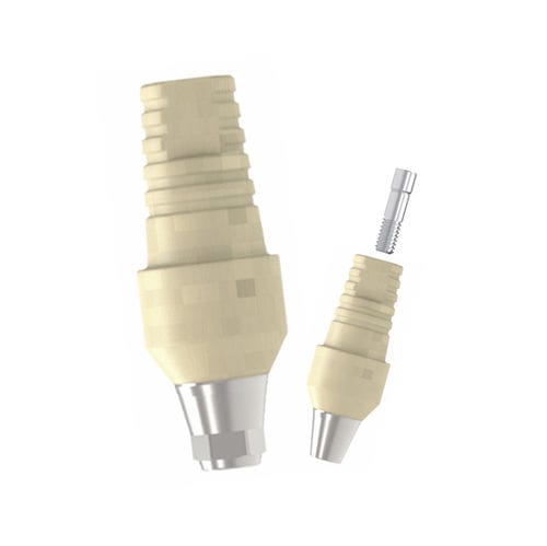 Implantat-Abutment / Titan - Sub. Easy Temporary  - Cowellmedi - PEEK / mit Innenverbindung / sechseckig
