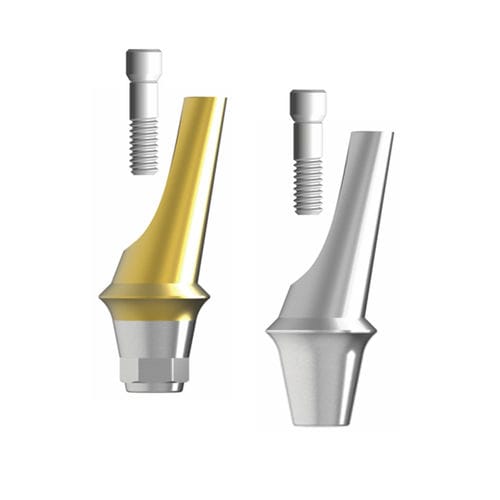 Implantat-Abutment / Titan - Sub. Angulated  - Cowellmedi - inneres Sechseck / gewinkelt / Schrauben