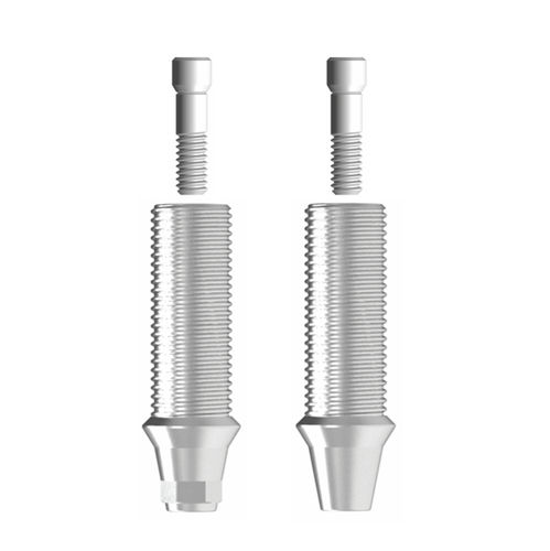 Implantat-Abutment / Titan - Sub. Temporary  - Cowellmedi - inneres Sechseck / gerade / Schrauben