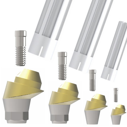 Implantat-Abutment / Titan - Sub. Multi A  - Cowellmedi - inneres Sechseck / gewinkelt / Multi-Unit
