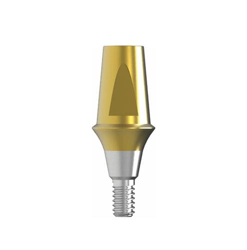 Implantat-Abutment / Titan - Sub. Absolute  - Cowellmedi - inneres Sechseck / gerade / einteilig