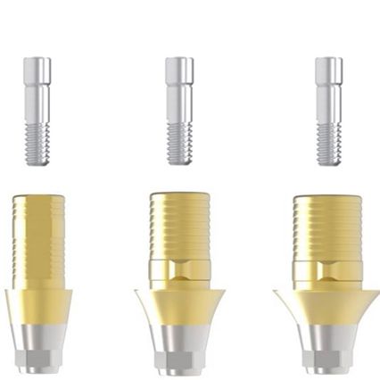 Zylindrisches Implantat-Abutment - Sub. Hybrid L Ti-Base - Cowellmedi - Titan / Zirkonoxid / konisch
