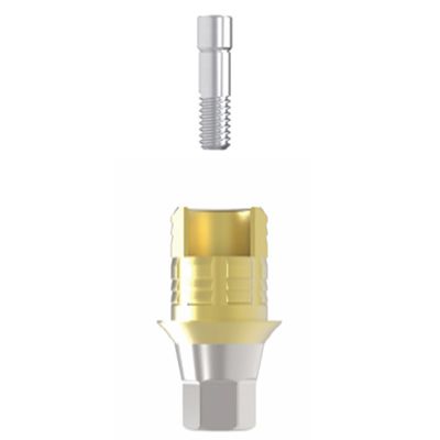 Zylindrisches Implantat-Abutment - Sub-N. Hybrid S Ti-Base - Cowellmedi - konisch / Titan / Zirkonoxid