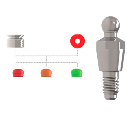 Implantat-Abutment / Titan - Sub. Ball   - Cowellmedi - mit Innenverbindung / konisch / Kugel
