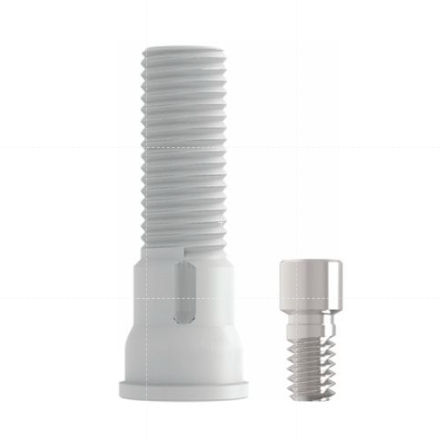 Zylindrisches Implantat-Abutment - Sub-N. Multi Plastic UCLA Cylinder - Cowellmedi - Titan / mit Außenverbindung / gerade
