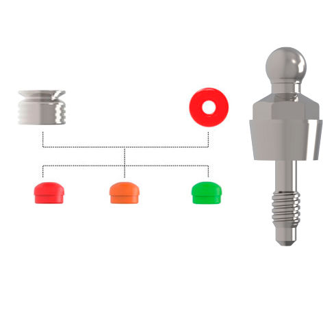 Implantat-Abutment / Titan - Ext. Ball   - Cowellmedi - mit Außenverbindung / konisch / Kugel