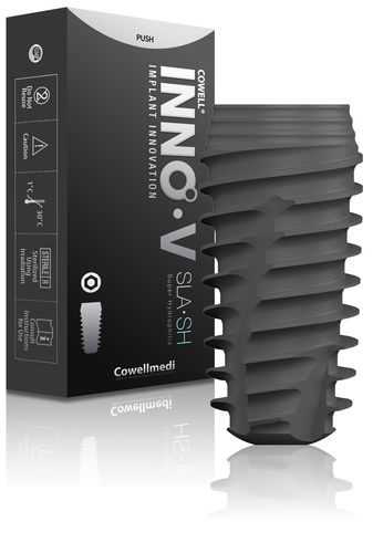 Zylindrisches Zahnimplantat - INNO V - Cowellmedi - Titan / konisch / Spiral