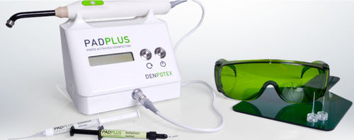 Desinfektionssystem für die Zahnhygiene - PADPLUS - Denfotex Research Ltd. - photoaktiviert / Tischgerät