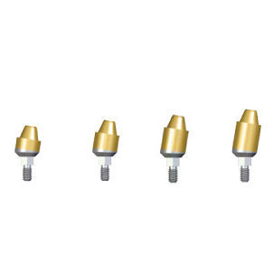 Implantat-Abutment / mit Innenverbindung - EMA series - Dentin Implants Technologies LTD - gewinkelt / multi-unit, gewinkelt