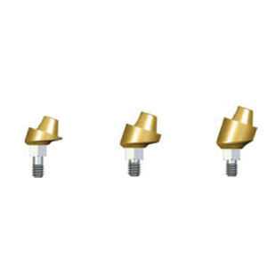 Implantat-Abutment / mit Innenverbindung - AMU-1801-M  - Dentin Implants Technologies LTD - gewinkelt / multi-unit, gewinkelt